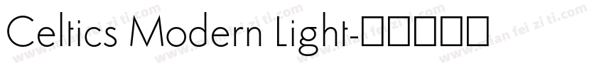 Celtics Modern Light字体转换